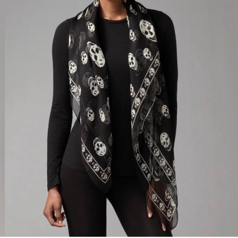 Alexander McQueen Silk Skull Scarf